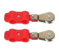 POPETPOP Polea de Cable de Alta Resistencia Cojinetes de Bolas Ruedas de Acero para Cable de 4-8 MM Sistema de Elevación Industrial para Manipulación de Cargas Pesadas 2 Unidades Uso