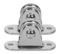 POPETPOP Polea Pequeña de Acero Inoxidable Rodillos y Cojinetes de Bolas, Montaje en Techo para Cables y Cuerdas, Robusta y Fácil de Limpiar para Uso en Industrias y Hogares