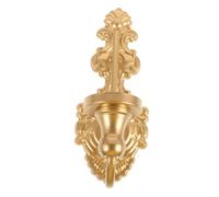 POPETPOP Portavelas retro para colgar en la pared Candelabro de salón borgoña Portavelas de pared Soporte para velas de pared candelabro de candelabro accesorios de fotos planchar Golden