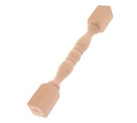 POPETPOP Poste Decorativo de Madera Maciza 24x2,5 Cm sin Pintar Columna Románica para Gabinete Accesorio de Mobiliario Hogar Decoración Versátil
