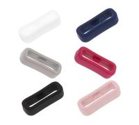 POPETPOP Presillas De Silicona Para Correa De Reloj 20mm Sujetadores De Correas Para Pulsera Unisex Anillos De Fijación Duraderos Marino Vino 6 Piezas