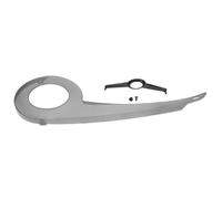 POPETPOP Protector de Cadena para Bicicleta 38-40 Dientes Funda Protectora Transparente Negra Cubierta para Bielas Resistente al Desgaste Protección Antirrozaduras para Ciclismo de