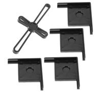 POPETPOP Protector de Esquinas para Pecera de Plástico Negro, Base Resistente y Fácil de Limpiar, Adecuado para Uso en Interiores y Decoración del Hogar