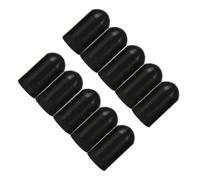 POPETPOP Protectores de Baquetas de Silicona Negros 10 Piezas Puntas Silenciosas y Elásticas para Práctica Fundas Amortiguadoras para Baquetas Reducción de Volumen para Uso Ensayos y