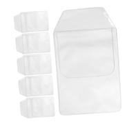 POPETPOP Protectores de Bolsillo de PVC Transparente para Camisa, Organizador de Bolsillo Porta Bolígrafos 6 Piezas, Resistente a Manchas, Adecuado para Enfermeras y Oficina