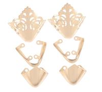 POPETPOP Protectores De Puntera De Zapato y Talón Para Tacones Altos, Metálicos Dorados, Resistentes Al Desgaste, Kit Para Reparación De Tacones, Unisex, Uso Casual y Formal, Tallas 7, 8 y 9