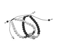 POPETPOP Pulsera de Fútbol Ajustable 2 Piezas Niñas Dijes de Fútbol en y Negro Accesorios Deportivos para Fanáticos y Recuerdo del Torneo 2026