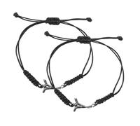 POPETPOP Pulsera de Hockey Tejida Ajustable Joyería Deportiva Pulseras de Amistad 2 Piezas para Hombres y Niñas para Fans de Hockey Accesorios de