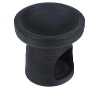 POPETPOP Quemador de Fragancias de Cerámica Negro para Aceites Esenciales Diseño Elegante y Duradero Adecuado para Difundir Aromas en Dormitorio o Sala