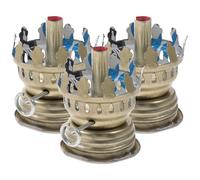 POPETPOP Quemador de Repuesto para Lámpara de Queroseno 3 Piezas Diámetro 3 Cm Metal Compatible Accesorios Lámparas Aceite Uso Hogar Camping