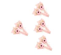 POPETPOP Ramo De Flores Con Oso Para Graduación De Bouquet De Girasol Y Decoración De Fiesta De Graduación Y Accesorios Para Fotos 2 Piezas X 4