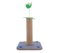 POPETPOP Rascador Alto para Gatos de Sisal Base Estable de 40cm, Poste Vertical Que Protege Muebles y Sofá, Adecuado para Gatos de Interior en Dormitorio o Suelo Alfombrado