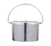 POPETPOP Recipiente Interior de Aluminio para Derretir Cera Antiadherente 100 MM de Diámetro Accesorio para Máquina Calentadora de Cera Cuenco para Depilación Profesional Fácil