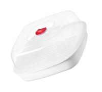 POPETPOP Recipiente para Vaporera Microondas Rejilla, para Cocinar Arroz y Pescado al Vapor, Apto para Microondas y Uso Cotidiano en Cocina al Vapor