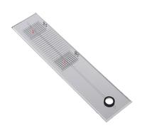 POPETPOP Regla Calibradora Acrílica Doble Cara para Tocadiscos de Vinilo, Accesorio Ajustable para Calibración de Aguja y Compensación de Ángulos, Herramienta Práctica para Reparación