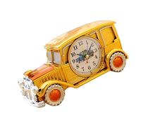 POPETPOP Reloj Despertador de Escritorio Forma de Coche Clásico Vintage, Material Plástico, Movimiento Preciso y Decoración para Oficina o Dormitorio Color Aleatorio