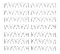 POPETPOP Resortes de Compresión de Acero Inoxidable 0.4x4x20 Mm, 20 Piezas de Repuesto para Bolígrafos Rollerball de Tinta Líquida, Muelles de Tensión para Oficina y Uso Escolar