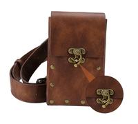 POPETPOP Riñonera Deportiva Pequeña Estilo Punk Retro para Exteriores Bolsa Ligera para Viajes Conciertos Senderismo y Ciclismo