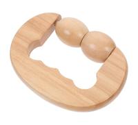 POPETPOP Rodillo de Masaje de Madera D en Forma de Mano, Masajeador Corporal Multifuncional para Cuello, Hombros, Espalda y Pies, Portátil, 1 Pieza, Herramienta de Masaje Sensorial