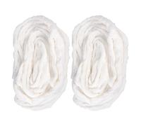 POPETPOP Rollo de Algodón para Maquillaje y Salón 2 Bolsas 200g Cada Uno Suave y Desechable para Manicuras Cuidado Piel y Permanentes Uso Profesional y Doméstico