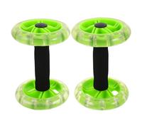 POPETPOP Rueda Abdominal Doble para Ejercicios de Core con Agarre Doble Sincronizado, Material Pp y Esponja, Suave Superficies, Adecuado para Entrenamiento en Casa u Oficina