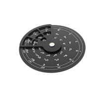 POPETPOP Rueda de Quintas de Aleación de Aluminio para Guitarra Buscador de Escalas y Acordes Diseño Giratorio Compacto Herramienta Educativa Portátil para Práctica Musical y Composición