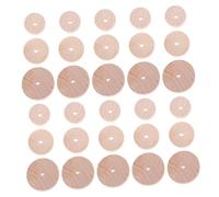 POPETPOP Ruedas de Madera para Manualidades Ruedas Duraderas para Kits para de Trenes y Proyectos DIY Educativas