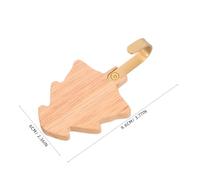 POPETPOP Rustic Tree Shaped Wood Wall Hooks Walnut Wooden Hangers No Drill Mount For Organizing Clothes Hats Towels Backpacks Purses