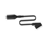 POPETPOP Scart Cable Convertidor Adaptador Audio Video Escalador Soporta USB Alimentación Bajo Consumo para Tv Vhs Dvd
