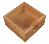 POPETPOP Servilletero de Mesa de Bambú Natural para Servilletas de Papel Dispensador Abierto y Seguro Tamaño Compacto Adecuado para Cocina y Comedor Accesorio Resistente y Versátil para