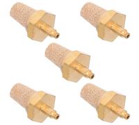 POPETPOP Silenciadores de Latón M5 para Máquina de Humo de Escenario Filtro de Boquilla Piedra Difusora Accesorio para Compresores y Sistemas Neumáticos Paquete de 5 Unidades