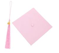 POPETPOP sombrero de graduacion gorras gorro de graduación para adultos graduation cap decorations kit decoraciones de sombrero de graduación diadema de grado poliéster rojo