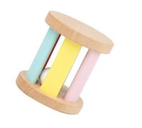 POPETPOP Sonajero De Madera Para Ñiño Infantil, Sonajero De Mano De Madera Pequeño, Instrumento Musical Sensorial, Juguete Educativo Temprano Para Desarrollo Psicomotor, Uso Casa y Juego Interactivo,