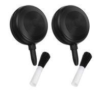 POPETPOP Soplador de Limpieza para Lentes y Dispositivos Diseño Fácil de Usar, Plástico Negro, 2 Piezas, Adecuado para Eliminar Polvo y Residuos en Limpieza Móvil