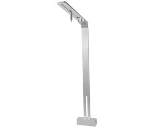 POPETPOP Soporte Colgante para Lámpara de Acuario de Aleación de Aluminio Plata, Resistente Deformación, Brazo Único para Peceras Grandes y Luz LED