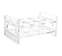 POPETPOP Soporte de Acrílico para Vasos Redondo, Organizador Reutilizable Fácil de Limpiar Diseño Simple y Apariencia Hermosa para Exhibir Licores en Bar