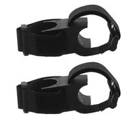 POPETPOP Soporte de Luz para Bicicleta Ajustable 2 Piezas, Abrazadera para Manillar de 22 Mm, Resistente al Agua y Vibraciones, Accesorio Ciclismo para Conducción Nocturna y Montaña