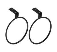 POPETPOP Soporte Metálico Plegable de Pared para Cuencos Elevados de Mascotas 20 CM 2 Piezas Aro Desmontable para Comederos de Perros y Gatos Adecuado para Interior y Ahorro de Espacio