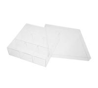 POPETPOP Soporte para Bolas de Secado con Tapa Transparente, Caja de Almacenamiento Portátil para Toallitas de Secadora, Contenedor Resistente y Anti Polvo para Organización en Lavandería