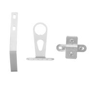 POPETPOP Soporte para Cesta de Bicicleta Soporte Trasero para Cesta de Bicicleta Hierro Plata Sistema Anticaída Instalación Fácil con Tornillos Tuercas y Placas de Montaje y Ciudad