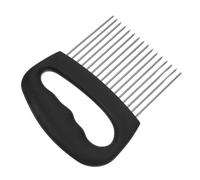 POPETPOP Soporte para Cortar Cebolla de Acero Inoxidable 304 Soporte Grande de 16 Agujas para Picar Frutas y Verduras Herramienta Auxiliar para Cortar Limón Tomate y Carne Uso Seguro