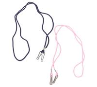 POPETPOP Soporte para Guantes de Esquí Infantil Cuerda Antipérdida y Clips para Mitones, Correa para Colgar en Cuello, Accesorios para en Actividades de Invierno, 2 Piezas