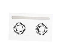 POPETPOP Soporte para Laptop con Ventilador Doble Base de Refrigeración Ergonómica para Computadora Portátil Regulable Antideslizante y Práctico para Oficina y Hogar