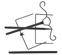 POPETPOP Soporte para Luces de Cadena de Exterior de 117 CM Poste Metálico Resistente Ganchos Dobles para Colgar Plantas y Comederos de Pájaros Adecuado para Jardín Patio y Decoración