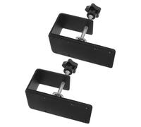 POPETPOP Soporte para Palanca de Cambios Compatible Simuladores de Carreras 2 Piezas Negro de Hierro Diseño de Abrazadera Ajustable para Escritorio
