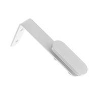 POPETPOP Soporte para Panel de Oficina Forma de L Abrazadera para Separador de Escritorio de Acero Frío Clip Divisor Blanco de 125 MM Tapa Decorativa Fijación Segura para Mamparas de