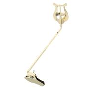 POPETPOP Soporte para Partituras de Lira para Saxofón Soprano, Clip de Partitura Dorado, Accesorio Portátil para Música de Marcha y Eventos al Aire Libre