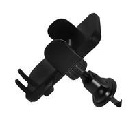 POPETPOP Soporte para Teléfono de Coche Sujeta Móviles para Coche Abs Negro Base de Bola 17mm Giratorio para Rejilla de Ventilación