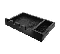 POPETPOP Soporte Protege de Profesional para Cortadora Pelo Plástico Organiza Negro, Práctico y Resistente para Salones Peluquería y Barberías Tus Herramientas