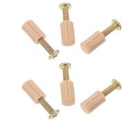 POPETPOP Soportes para Base de Cama de Cuna y Cama Infantil, Paquete de 6 Piezas en Metal y Plástico Blanco, Resistente Deformación y Funcionamiento Silencioso para Mobiliario Infantil